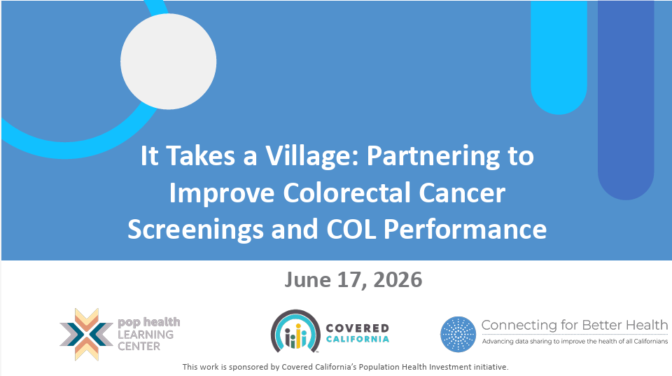 It Takes A Village Partnering To Improve Colorectal Screening And Col Performance